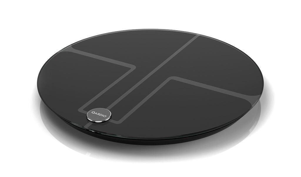 QardioBase 2 Wireless Smart Scale and Body Analyzer - Volcanic Black 